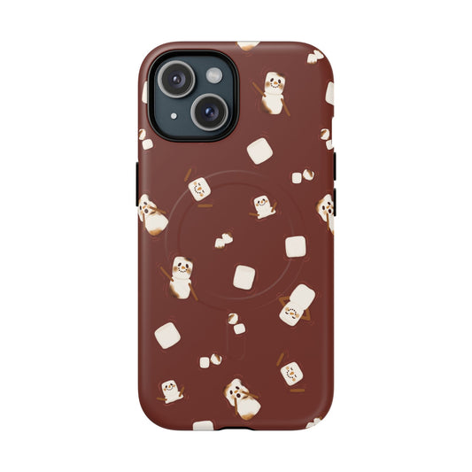 Snowman Cocoa Tough Magnetic iPhone Cases