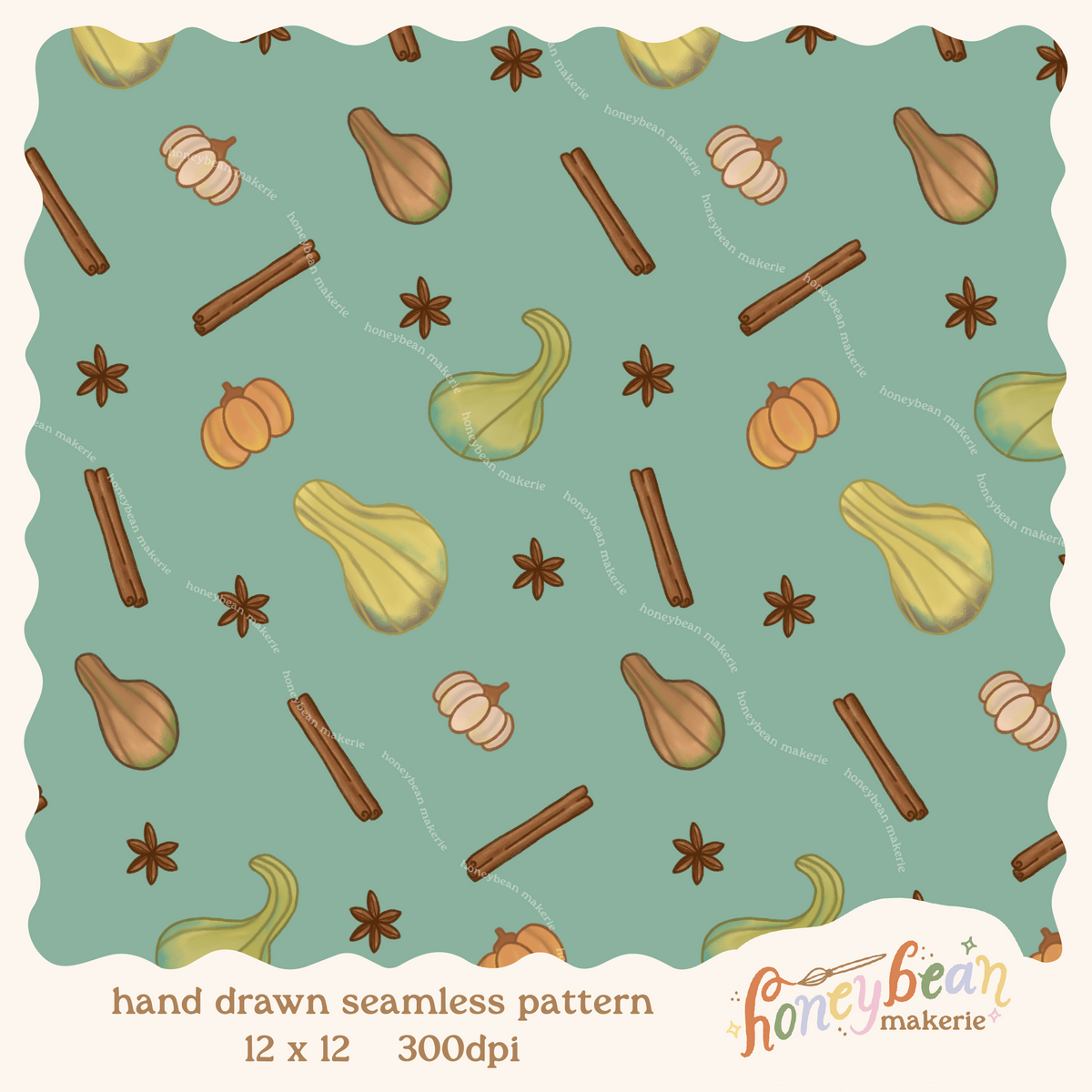 Gourdgeous Seamless Pattern