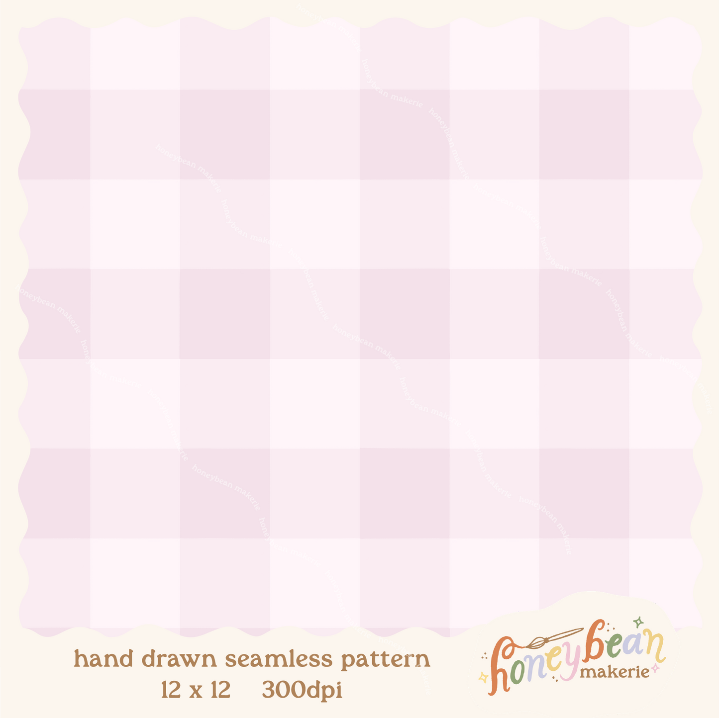 Marshmallow Gingham Seamless Pattern
