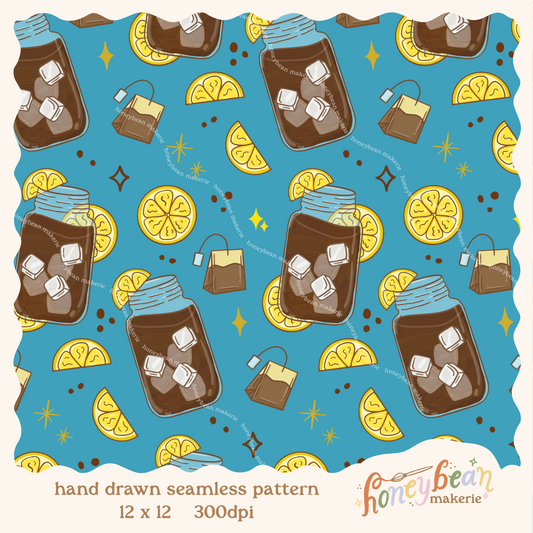 Porch Sittin Seamless Pattern