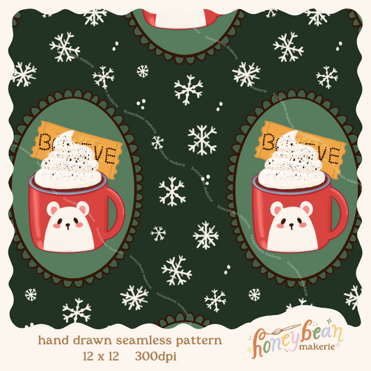 Polar Cocoa Seamless Pattern