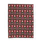 Snowman Cocoa Mugs Red Velveteen Plush Blanket
