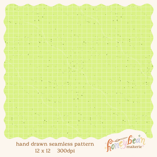 Mango Matcha Coordinate Seamless Pattern