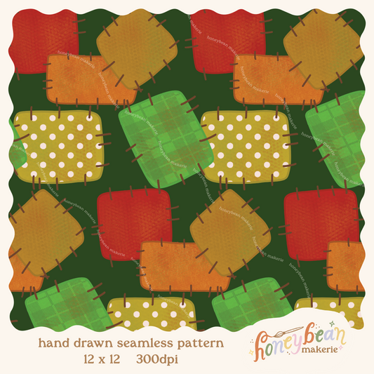 Scarecrow Coordinate Seamless Pattern