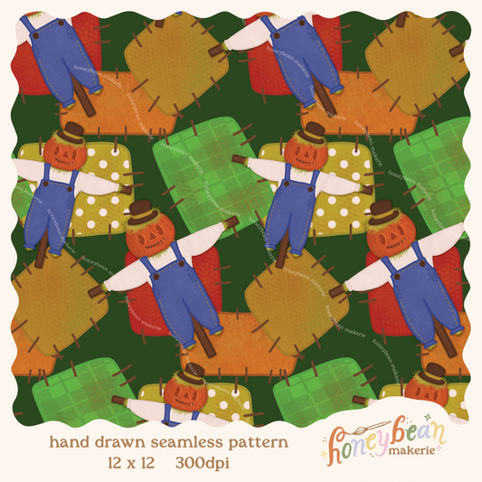 Scarecrow Seamless Pattern