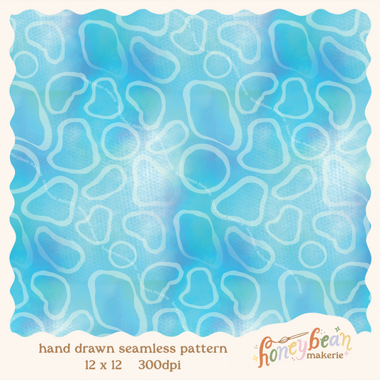 Blue water abstract pattern.