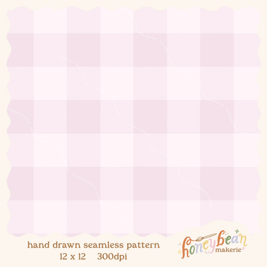 Marshmallow Gingham Seamless Pattern