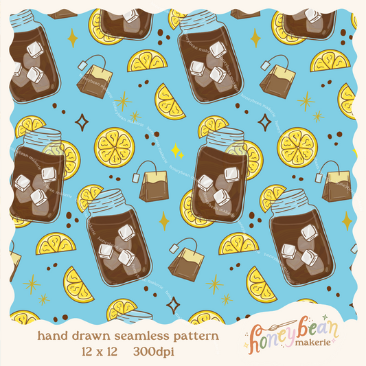Porch Sittin Seamless Pattern