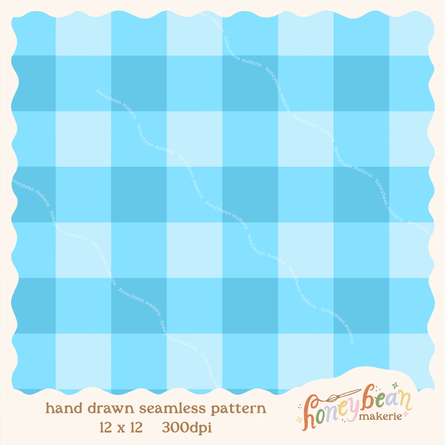 Strawberry Lemonade Gingham Coordinate Seamless Pattern