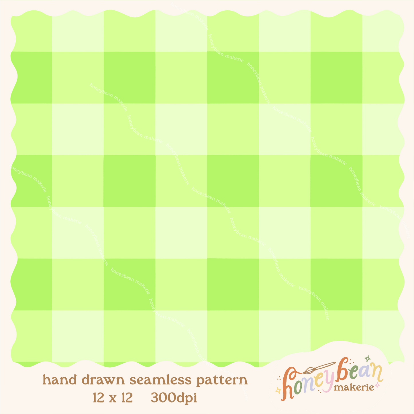 Strawberry Lemonade Gingham Coordinate Seamless Pattern