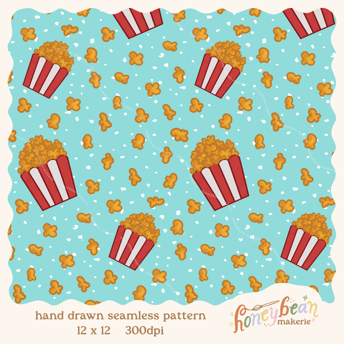Caramel Carnival Seamless Pattern