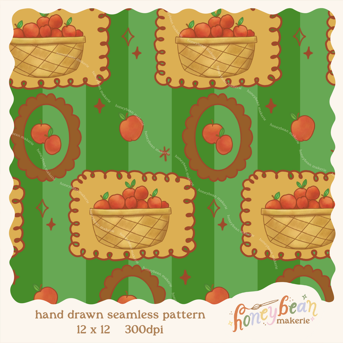 Apple Pickin' Seamless Pattern