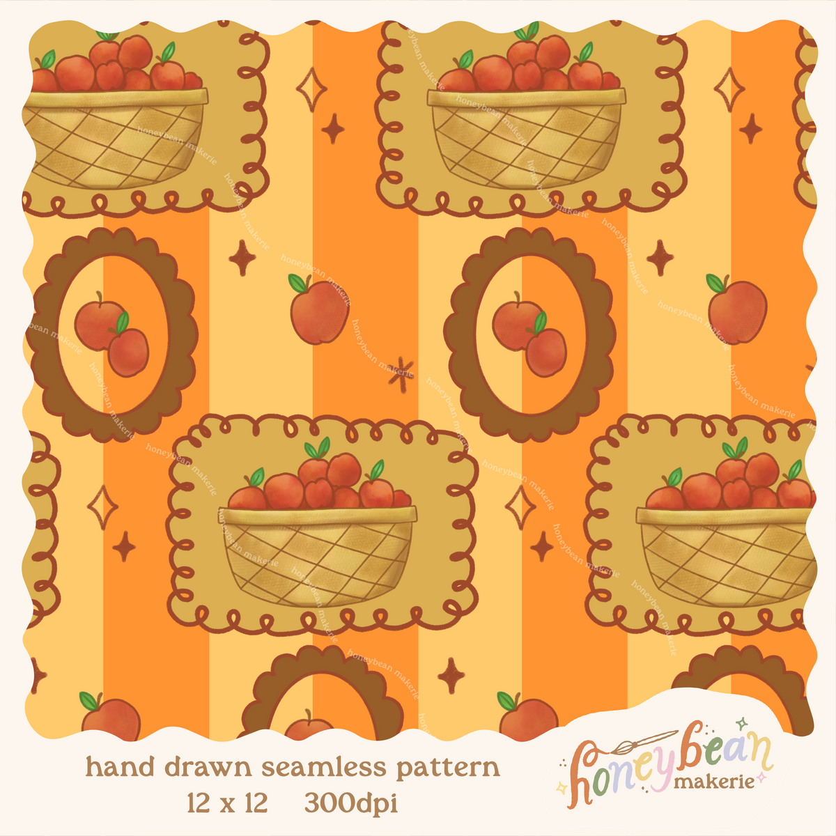 Apple Pickin' Seamless Pattern
